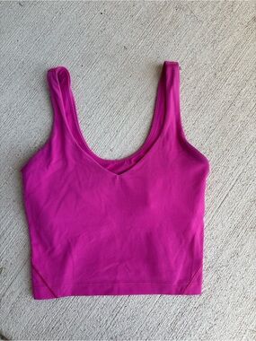 lululemon athletica Bright Magenta Scoop Neck Tank